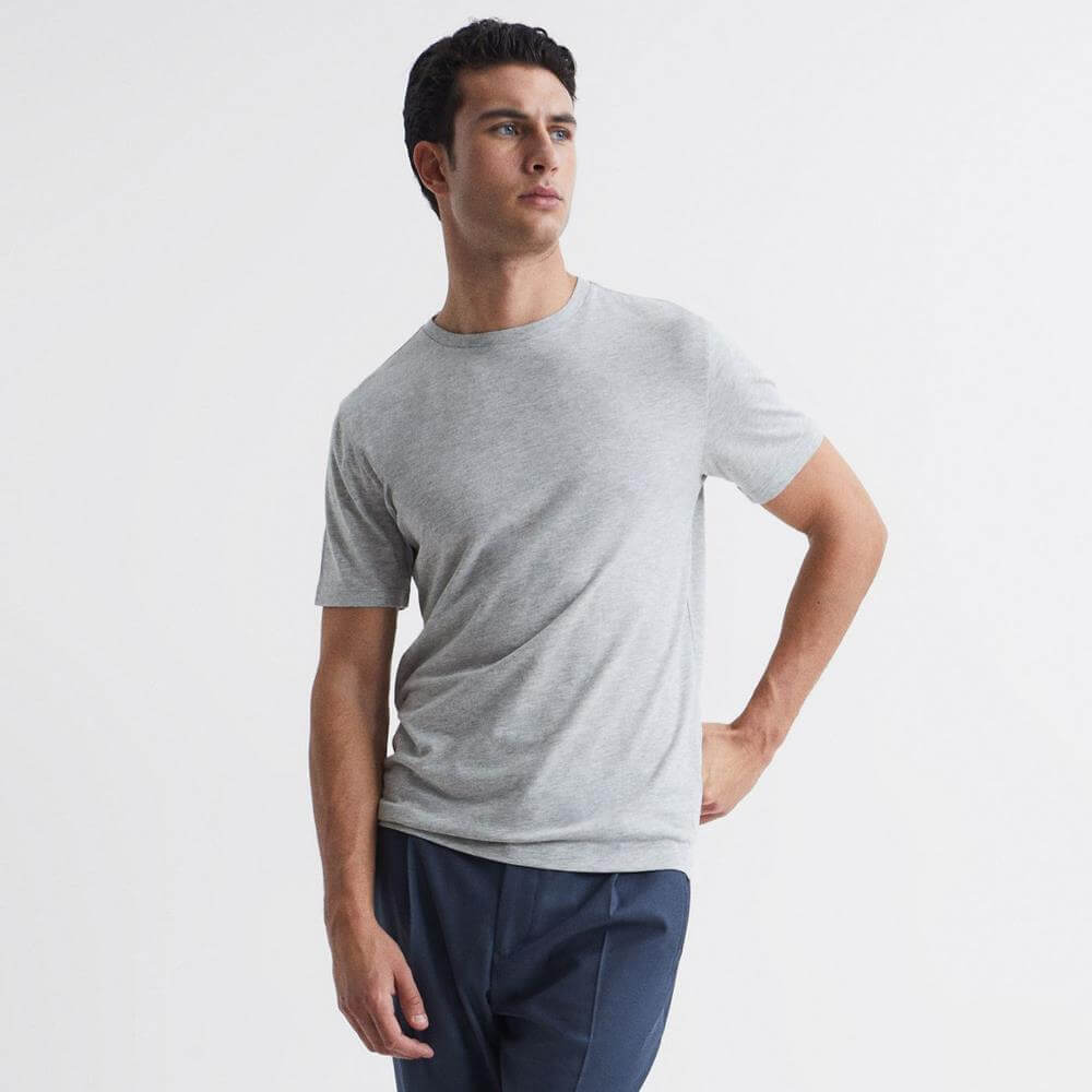 REISS BLESS Marl Crew Neck T Shirt
